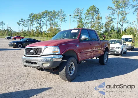 2002 Ford F-150 Lariat/Xlt из США, поврежденный, VIN 1FTRW08L12KB74266